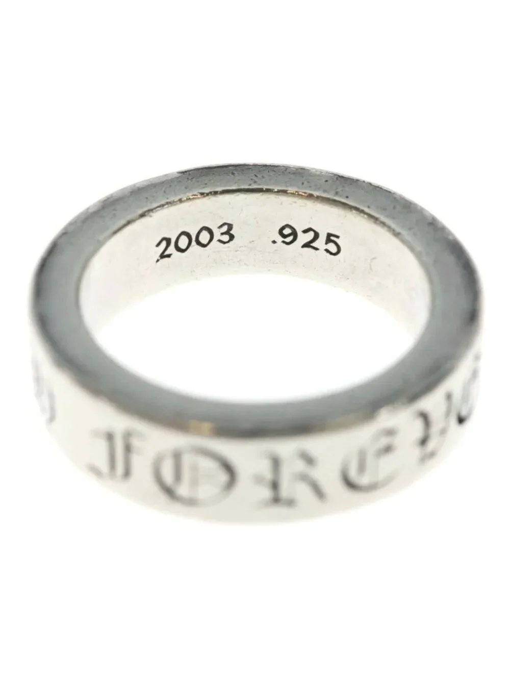 Chrome Hearts Spacer Forever Ring Silver